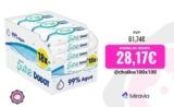 Dodot Aqua Pure 864 Toallitas. Elaboradas con 99% Agua