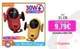 VIKEFON-cargador inalámbrico para coche,