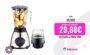 Licuadora y Molinillo con vaso de vidrio / Potencia máxima 1000w/ Royal Swiss