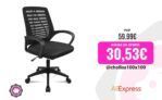 T-LoVendo Silla de Oficina o Escritorio ergonómica con Ruedas y Soporte Lumbar