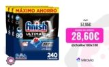 Finish Powerball ULTIMATE 160 | 240 Pastillas para Lavavajillas