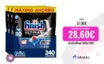 Finish Powerball ULTIMATE 160 | 240 Pastillas para Lavavajillas