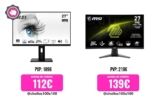 SI PRO MP273AP Monitor de Oficina 27, MSI mag 27C6F Monitor Curvo Gaming FHD de 27