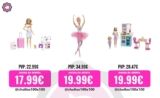 Barbie Vámonos de Viaje, Barbie Dreamtopia Bailarina, Barbie y Chelsea con su pastelería