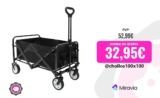 🛒 T-LoVendo Carro de Mano Plegable: transporte fácil para playa, jardín y más 🌿