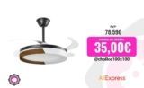 Ventilador de Techo Hola LED 42″ | Motor DC silencioso con mando