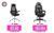 SONGMICS OBN86BK Silla giratoria de Oficina, SONGMICS Silla de Oficina, Silla Gaming Ergonómica