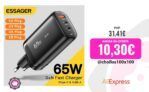 Essager 65W GaN: el cargador compacto que carga tu portátil y móvil en tiempo récord ⚡️
