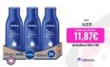 🧴 NIVEA Body Milk Loción Corporal Nutritiva 400 ml – Pack Ahorro 3 Unidades