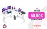 🎮 Devoko escritorio gamer esquinero 130×130 cm: espacio, comodidad y estilo para tu setup