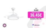 🌀 Ventilador de techo NARVI Jamaica 8941 WH: diseño moderno, eficiencia y confort en un solo producto