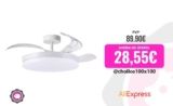 🌬️ Ventilador de Techo ARES BEL AIR HOME: Silencio y Diseño con Aspas Plegables