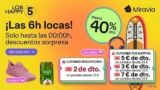 Evening Drop en Miravia: Cupones de Descuento «Los Happy 5»