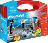 PLAYMOBIL City Action Maletín Bomberos con Bomba de Agua Real