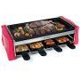 Raclette 8 Personas – Parrillas Electricas Plancha Cocina Electrica Grill Plancha de Asar con 8 Mini Sartenes 1100W Adecuado