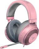 Razer Kraken – Auriculares con Cable para Juegos Multiplataforma (Controladores Optimizados de 50 mm, Micrófono Unidireccional Retráctil, Cable de Audio de 3,5 mm) Quartz Rosa
