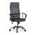 Relaxdays Silla Oficina Ergonómica Giratoria, Piel Sintética, Gris, 122 x 65 x 65 cm