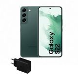 SAMSUNG Galaxy S22 5G (256 GB) + Cargador – Teléfono Móvil Libre, Smartphone Android, Color Verde (Versión Española)   ▫️ Pantalla 6.1″ AMOLED FHD+ ▫️ Procesador Exynos 2200 ▫️ 8GB RAM / 256GB ▫️ Cámara triple 50+12+12MP ▫️ Batería 3.700mAh. 25W Carga Inalámbrica ▫️ IP68