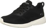 Skechers Bobs Squad Tough Talk, Zapatillas Mujer, Black Engineered Knit, 41 EU