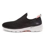 Skechers Go Walk 6 Glimmering, Zapatillas Mujer, Black/Pink, 38 EU