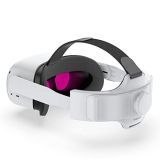 Smatree Elite Strap Compatible con Quest 2, con cojín de Cabeza VR extraíble para Mayor Comodidad, Auriculares VR (VR no incluidos)