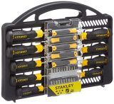 Stanley STHT0-62141 – Juego de destornilladores 34 piezas, 13 destornilladores y 20 puntas, Destornilladores Phillips y Torx + Destornillador de precisión, Estuche sintético, Mango ergonómico