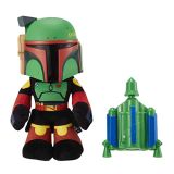 Star Wars El libro de Boba Fett Peluche Boba Fett con lanza cohetes y repite tu voz, juguete para niños +3 años (Mattel HHW55)