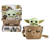 Star Wars The Mandalorian Peluche 28 cm Baby Yoda (El niño) con sonidos y bolsa de transporte