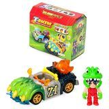T-RACERS Serie Glow Race – Coche y piloto Sorpresa Coleccionable. Coche Desmontable por Partes y con Piezas Intercambiables
