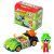 T-RACERS Serie Glow Race – Coche y piloto Sorpresa Coleccionable. Coche Desmontable por Partes y con Piezas Intercambiables