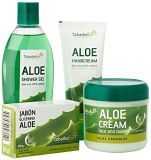 TABAIBA Cosmética Natural Aloe Vera, Neceser Viaje Set Baño y Cuidado personal