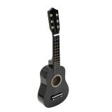 Toddmomy 21 pulgadas Classical Acoustic Guitar Clásico Ukelele Guitar Musical Instrument Wooden Guitar Kids Toy for Children Kids (Black)
