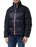 Tommy Hilfiger Hilfiger Tech Jkt-Collar de pie Chaqueta, Cielo del Desierto, M para Hombre