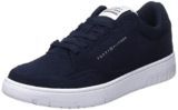 Tommy Hilfiger TH Basket Core Suede, Tenis Cupsole Hombre, Cielo del Desierto, 42 EU