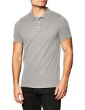 Tommy Jeans Organic Cotton Fine Pique Slim Polo Camiseta, Lt Grey Htr, XL para Hombre