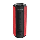 Tronsmart T6 Plus Altavoces Bluetooth 40W, Altavoz Portatiles Waterproof IPX6 con Powerbank, 15 Horas de Reproducción, Sonido Estéreo, Efecto de Triple Bajo, Speaker Bluetooth 5.0 – Rojo