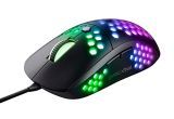 Trust Gaming GXT 960 Graphin Ligero ratón para Gaming RGB (74 Gramos, hasta 10 000 PPP, Iluminación RGB Personalizable) Negro