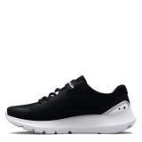 Under Armour Ua Bps Surge 3 Ac, Zapatillas para correr Niños, Black/White/White, 31.5 EU
