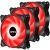 upHere DP12RD3 – Ventilador para carcasa de ordenador (LED, 120 mm, luz dual, luz blanca, paquete individual, 3 unidades)