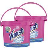 Vanish Crystal White Oxi Action – Quitamanchas para Ropa Blanca y de Color, en Polvo – Pack de 2 x 2.4 kg