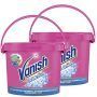 Vanish Crystal White Oxi Action – Quitamanchas para Ropa Blanca y de Color, en Polvo – Pack de 2 x 2.4 kg