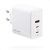 VOLTME 100W GAN USB C Cargador Laptop 3 en 1 Múltiple Cargador Rápido Blanco, 3 Puertos de Alimentación USB PD3.0 PPS Enchufe
