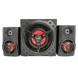 Woxter Big Bass 500R V1 – Altavoces 2.1, 150W BLUETOOTH, LEDS, Subwoofer y Satélites de MADERA, SD, AUX